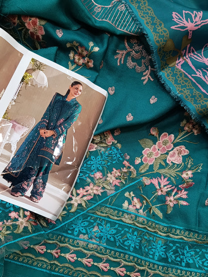 3pc dhanak sobia nazir sea green