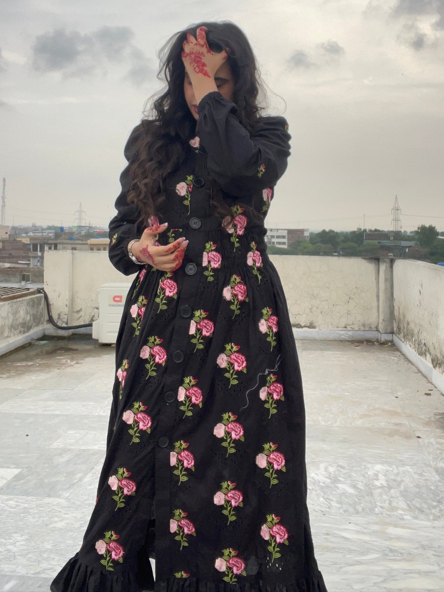 Winter Unstitched 2-Piece Embroidered Dhanak Suit – Heavy Front Embroidery & Plain Trouser