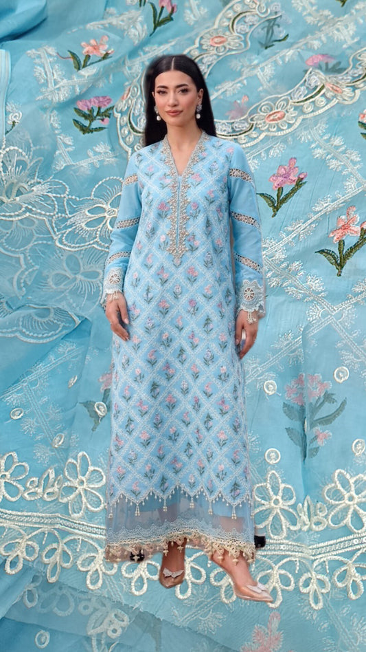 3pc sky blue MB lawn
