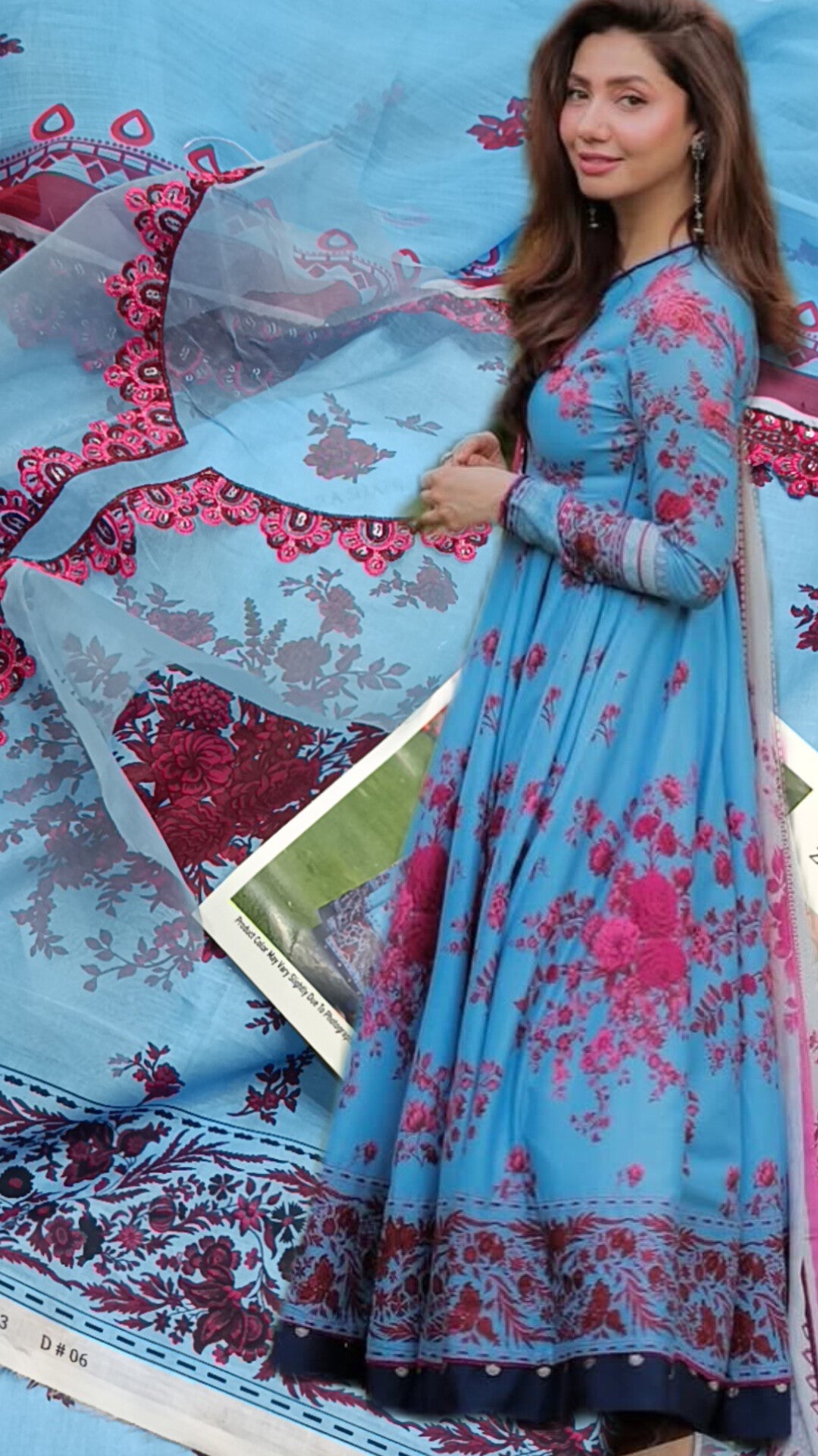 3pc mahira blue fundraiser lawn