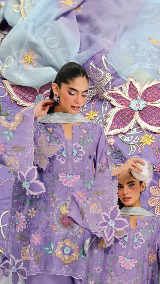 3pc Nia mia lilac lawn