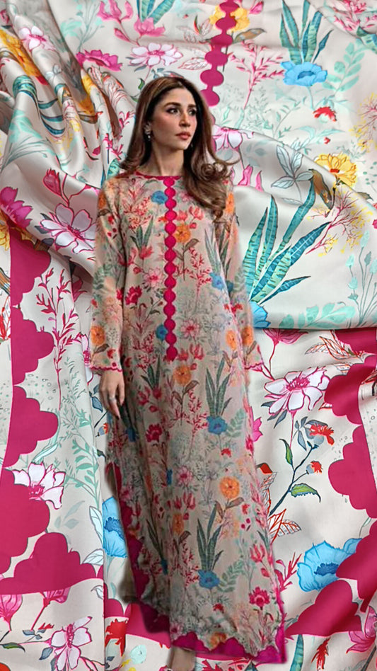 2pc Blossom pink kaftan