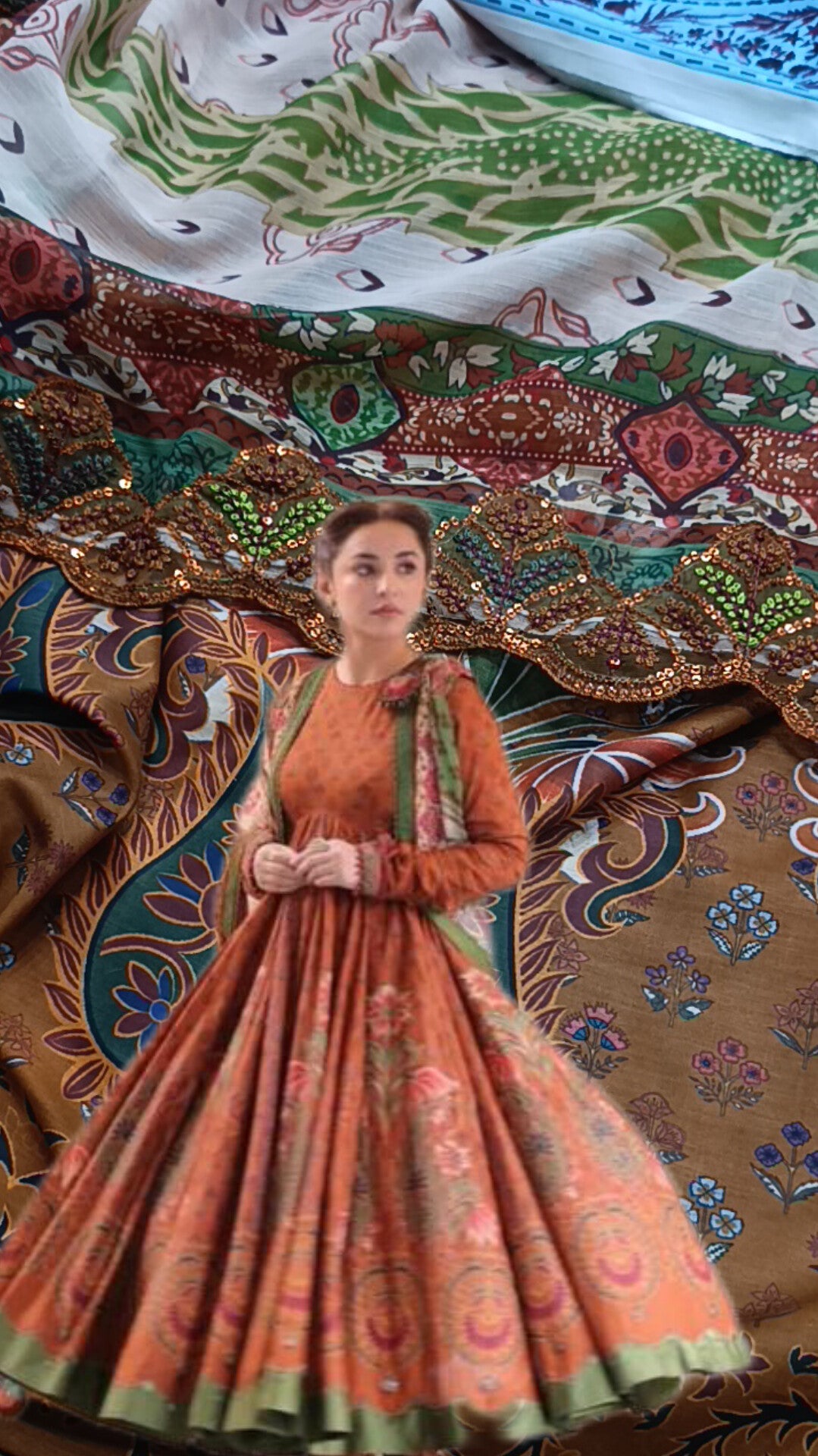 3pc Mahira rust fundraiser lawn