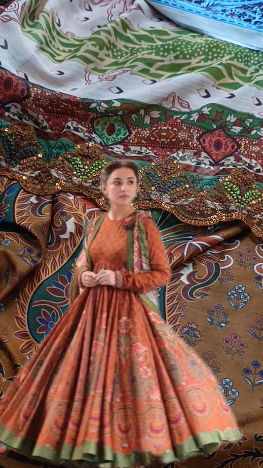 3pc Mahira rust fundraiser lawn