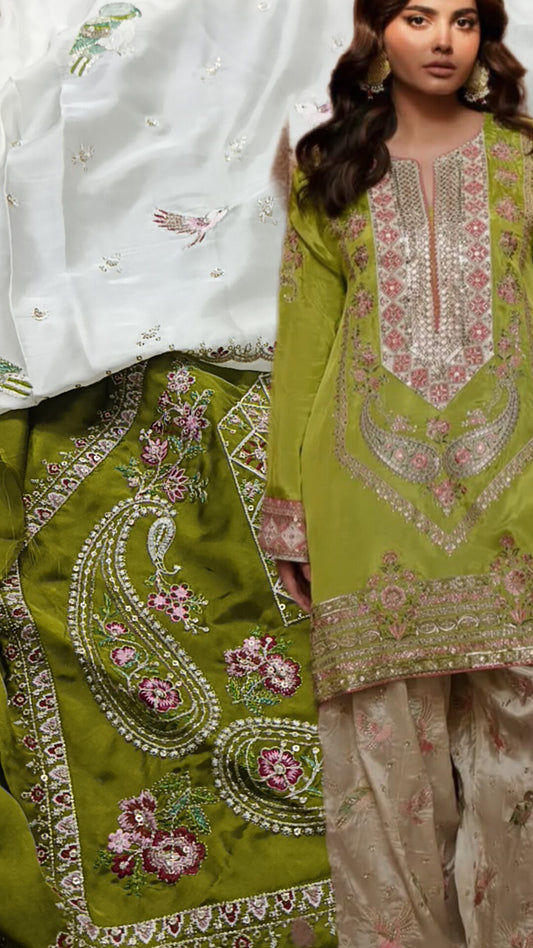 2pc noorain Dhani silk