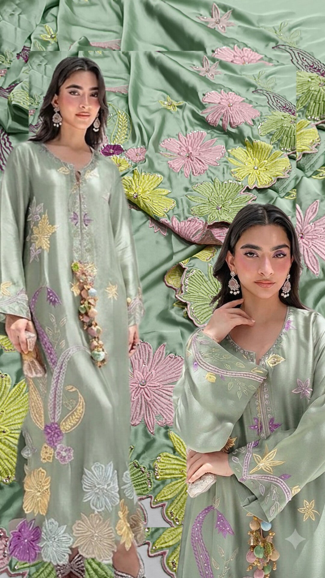 2pc silk cotton candy pista
