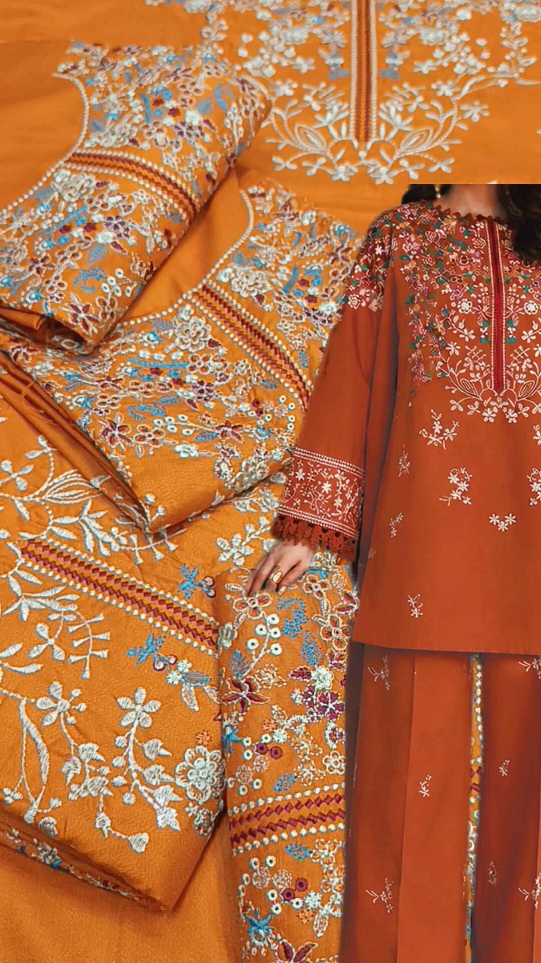 2pc zubi rust batik  dhankh