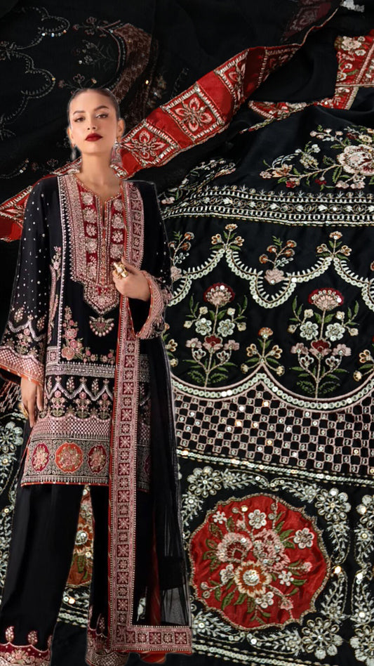3pc Tulsi black silk