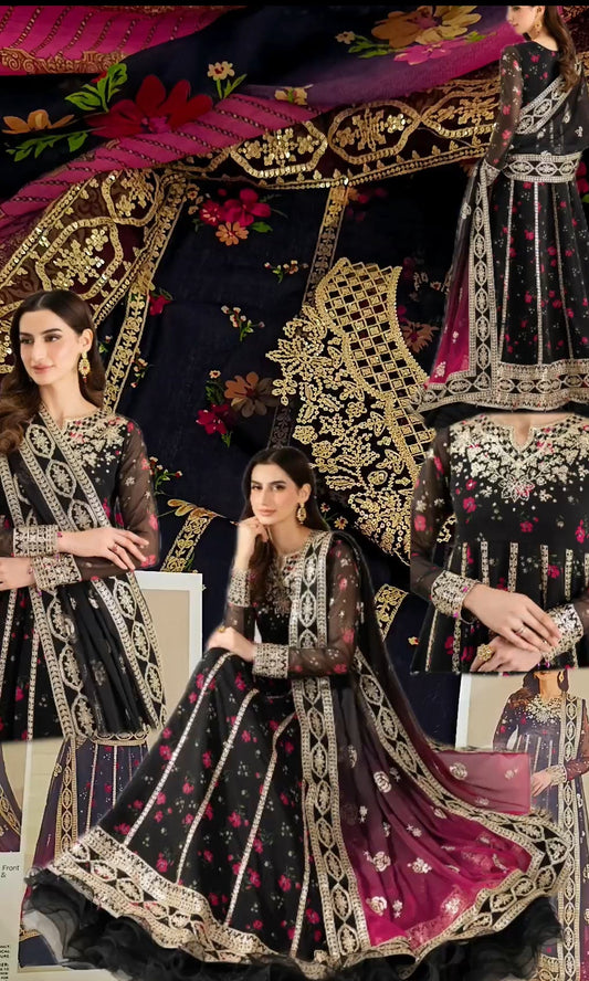 3pc lawn Falak black