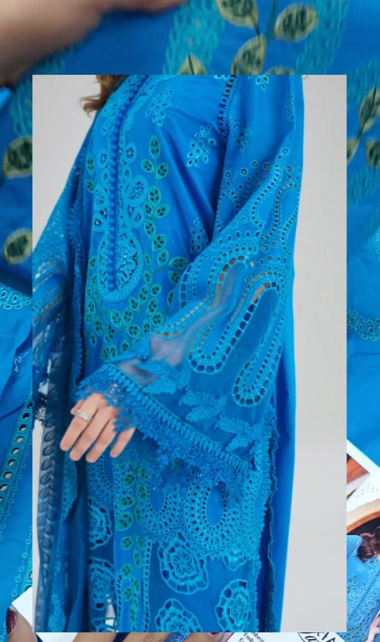 3pc blue mohito lawn