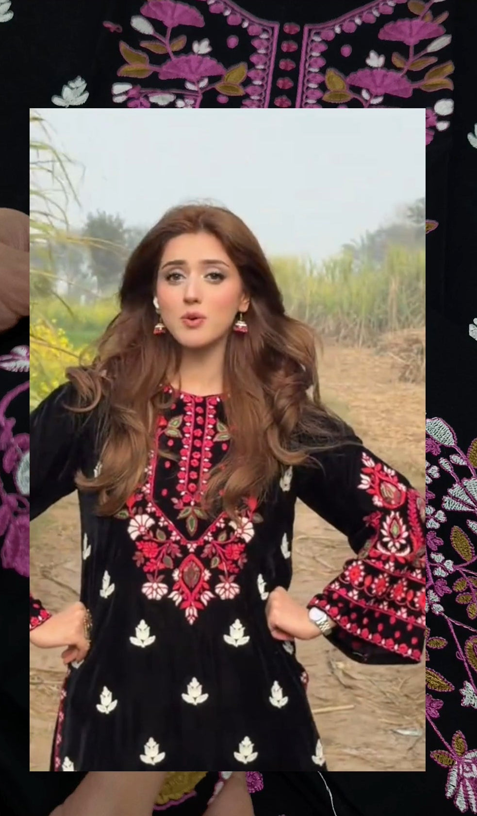 2pc jannat Mirza lawn black