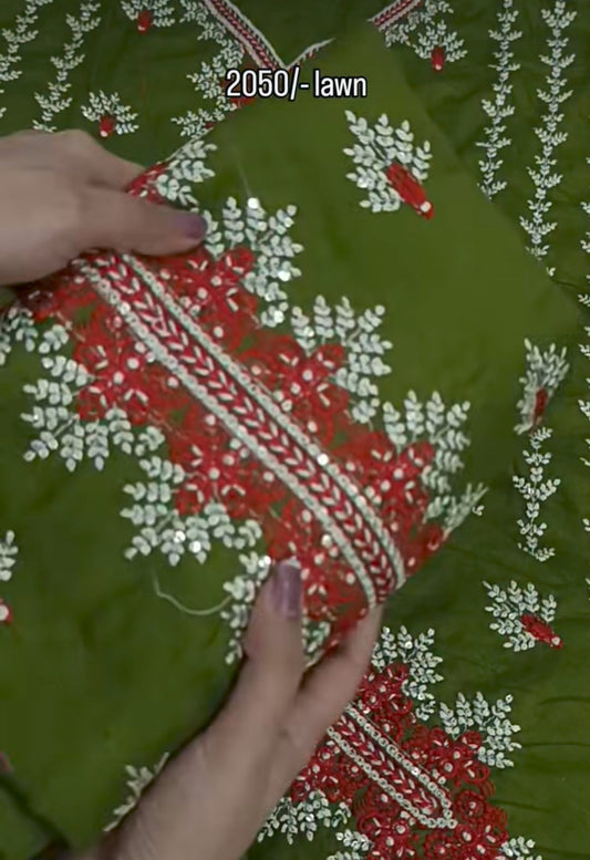 2pc mehndi Rock lawn