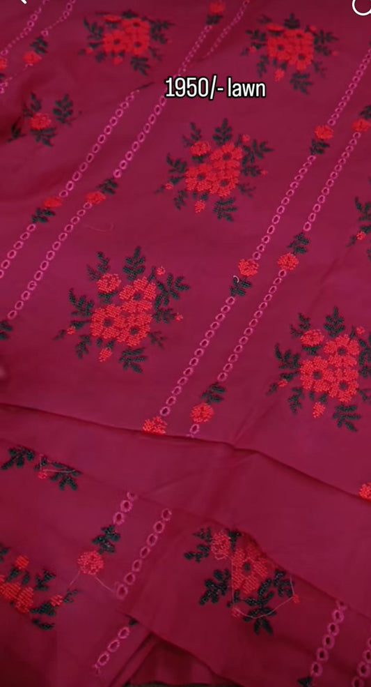 2pc line chicken kari lawn shocking ponky