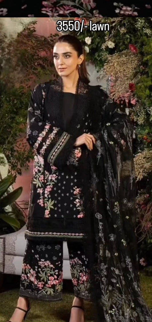 3pc Maya black lawn