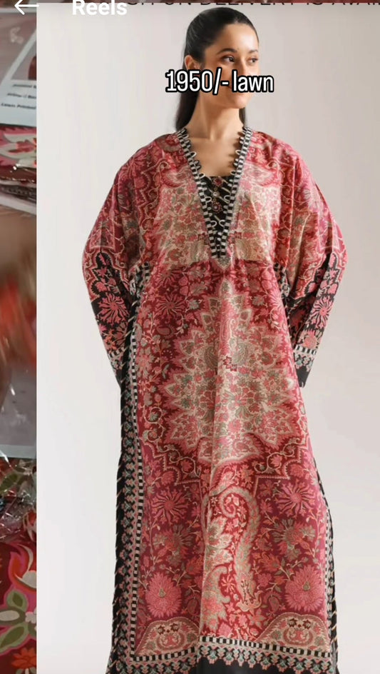 2pc swiss lawn suman lawn