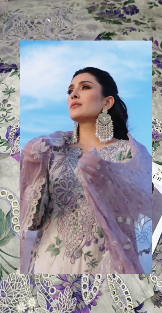 3pc Nureh ayza lawn
