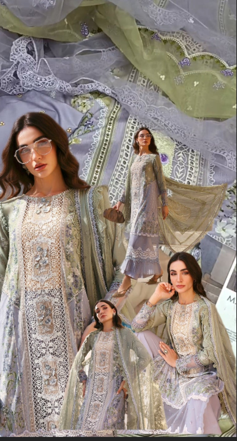 3pc print corset lawn
