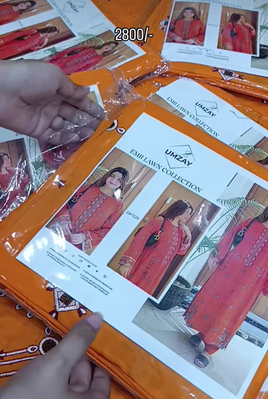 2pc orange Uzma