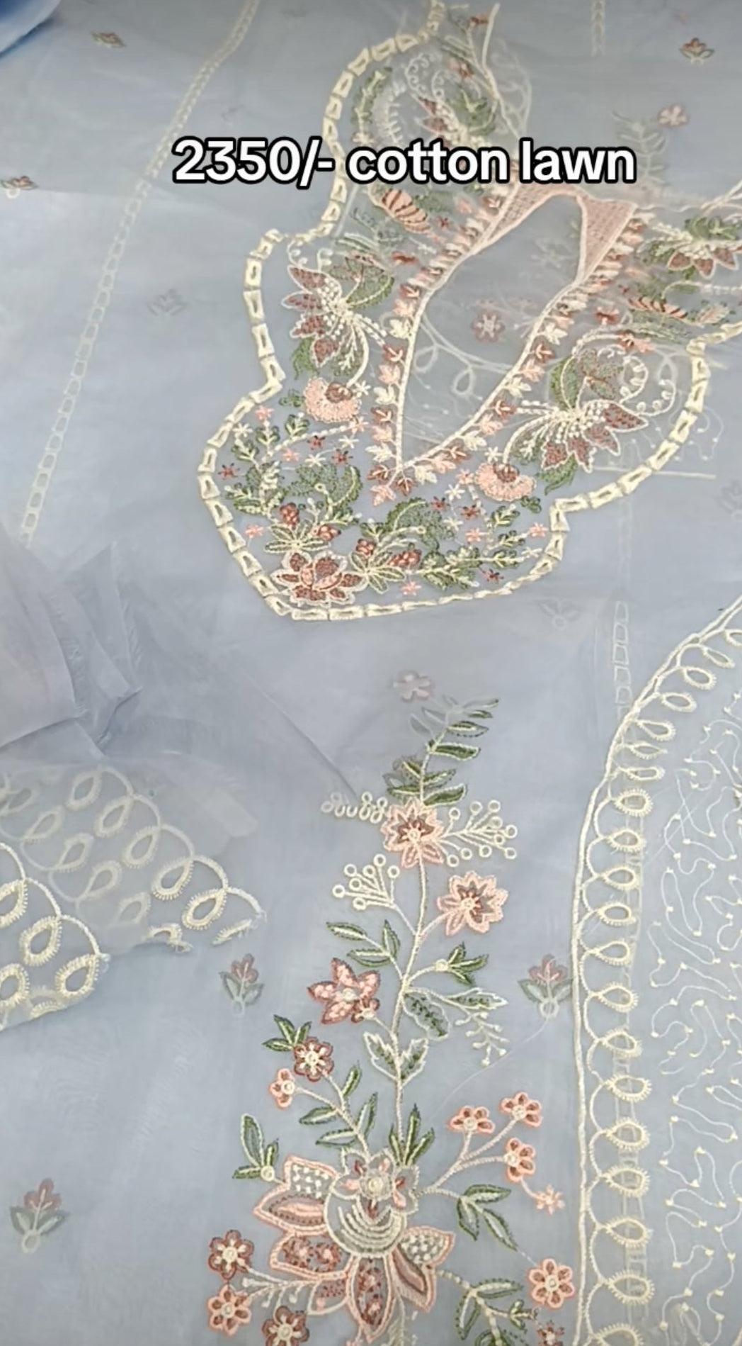 2pc naqshi ice grey lawn