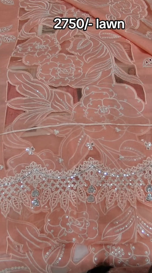 2pc iconic peachy pink lawn