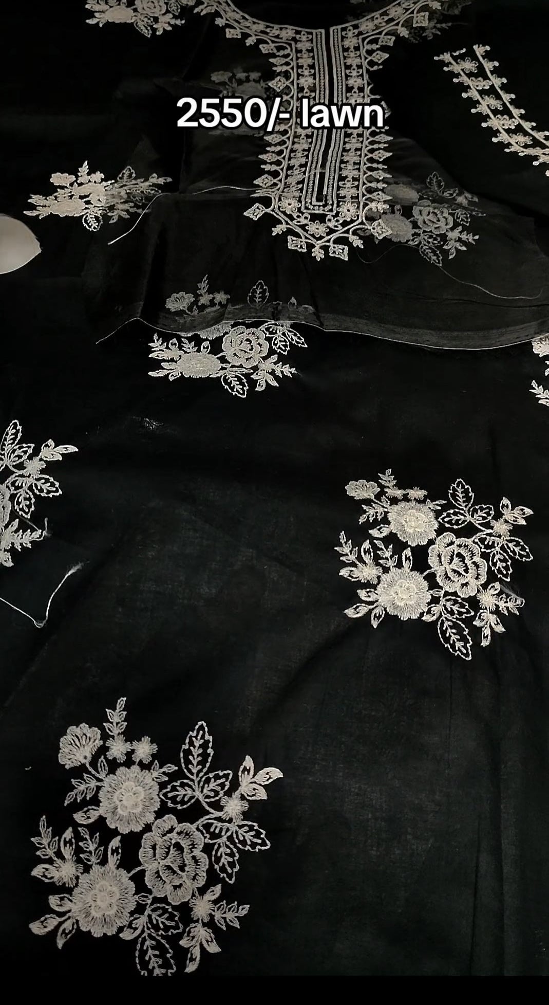 2pc zara shah Jahan black white lawn