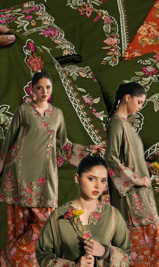 2pc rozana wrap Dhani dhnakh