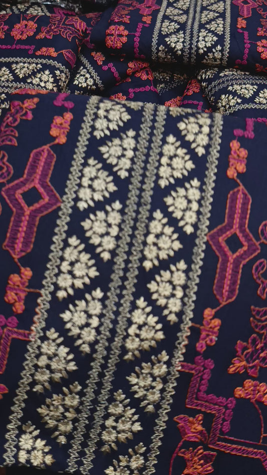 2pc Dhanak chakoor Blue