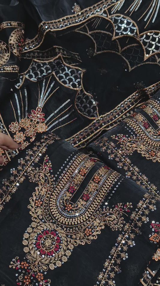 Sheesha silk Maria b black