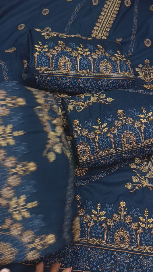 3pc kanni shawl Dhanak zink