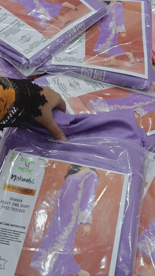 2pc side chalk embroidery lilac