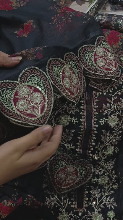 3pc Silk Vanya Black