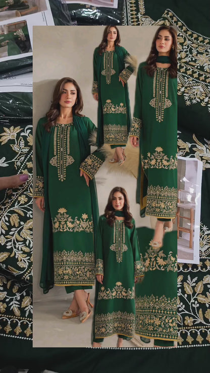 2pc dhanak mahzeb green