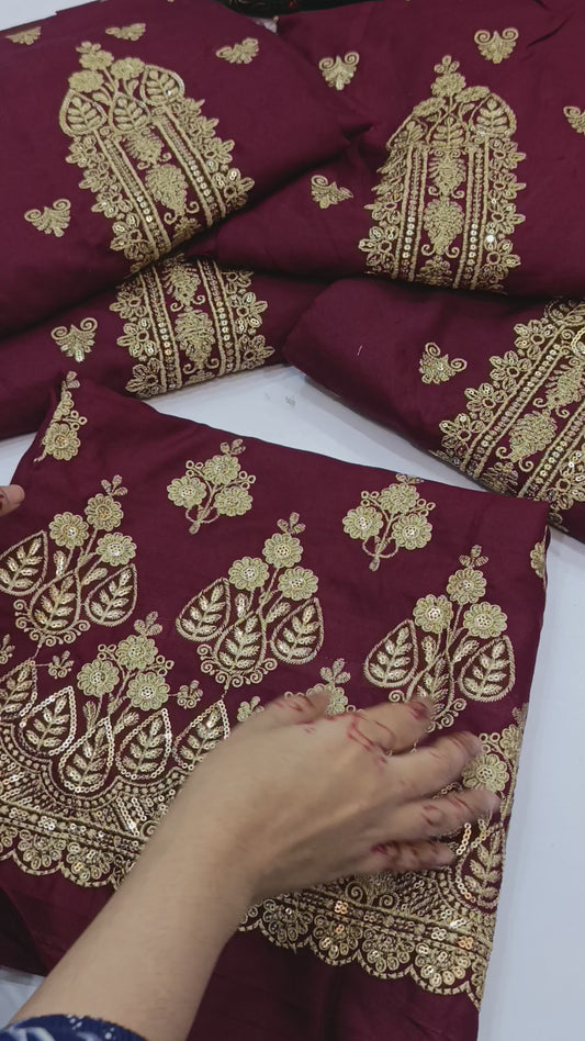DAMAN 2PC DHANAK MAROON