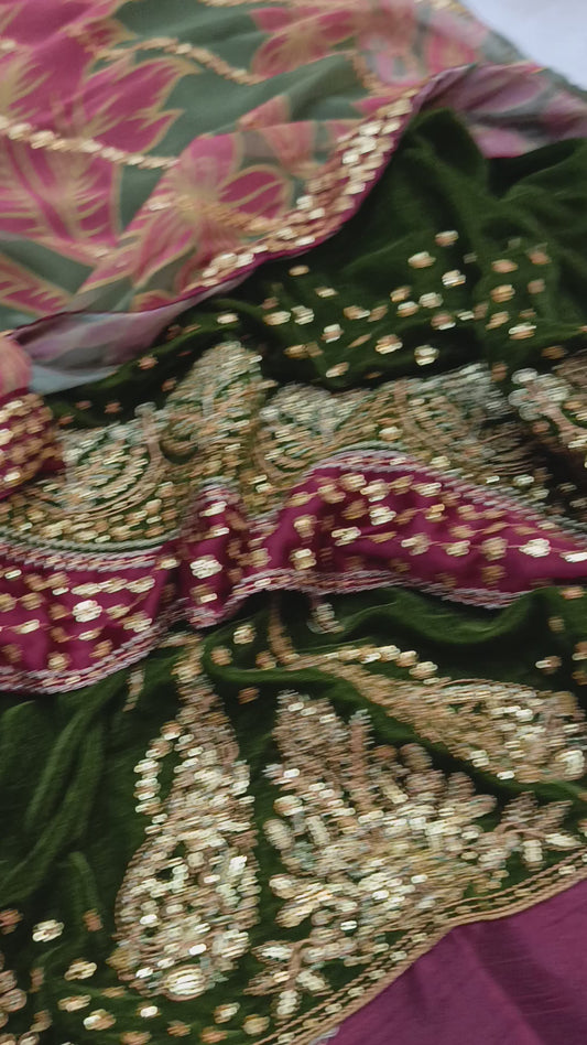 3pc Valvet jazmin Mehndi
