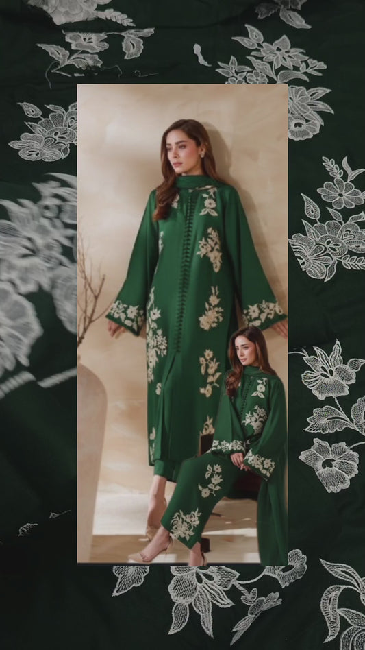 2pc dhanak shafaq green