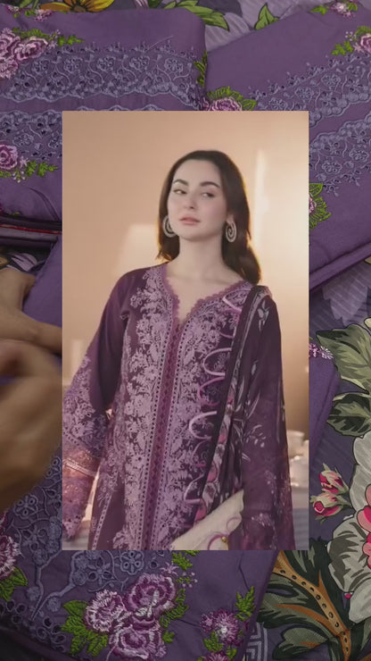 3pc dhanak onion colour hania amir
