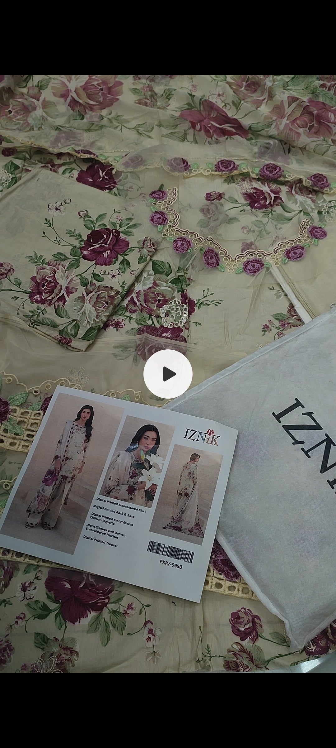 3pc skin Iznik lawn