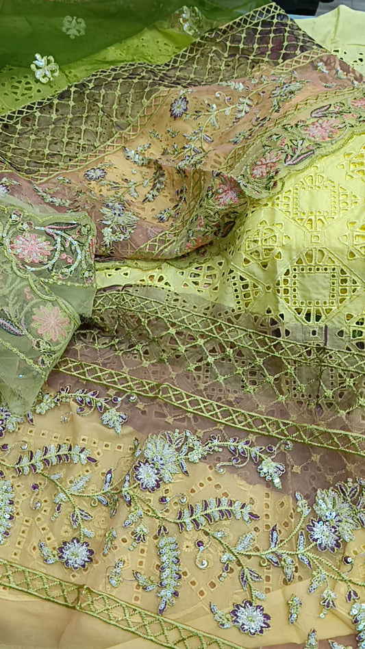 3pc Maryam &maria lawn sale