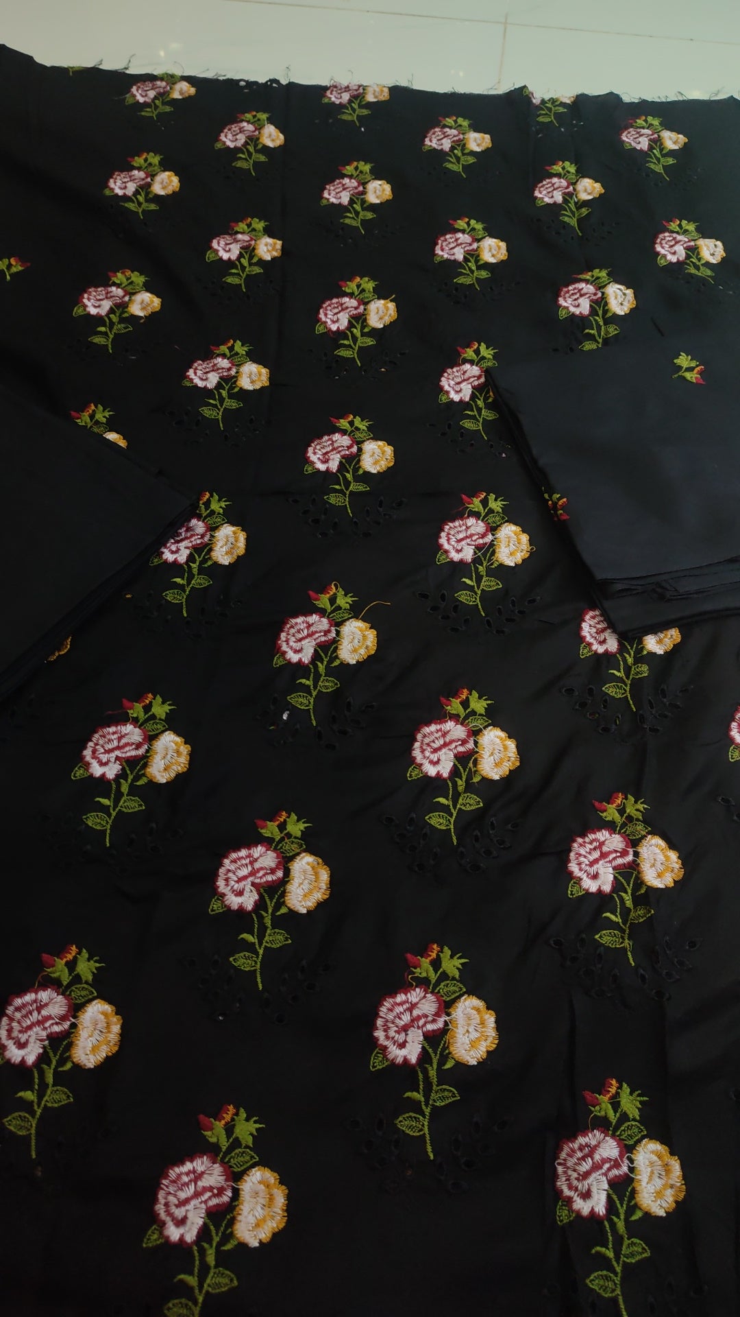 2pc two Black flower chicken Kari dhankh