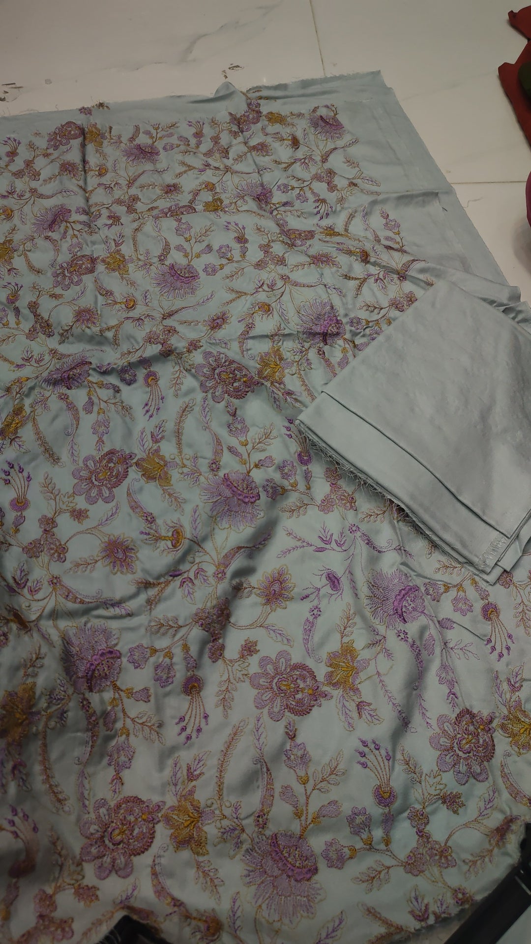 2pc grey flower dhankh