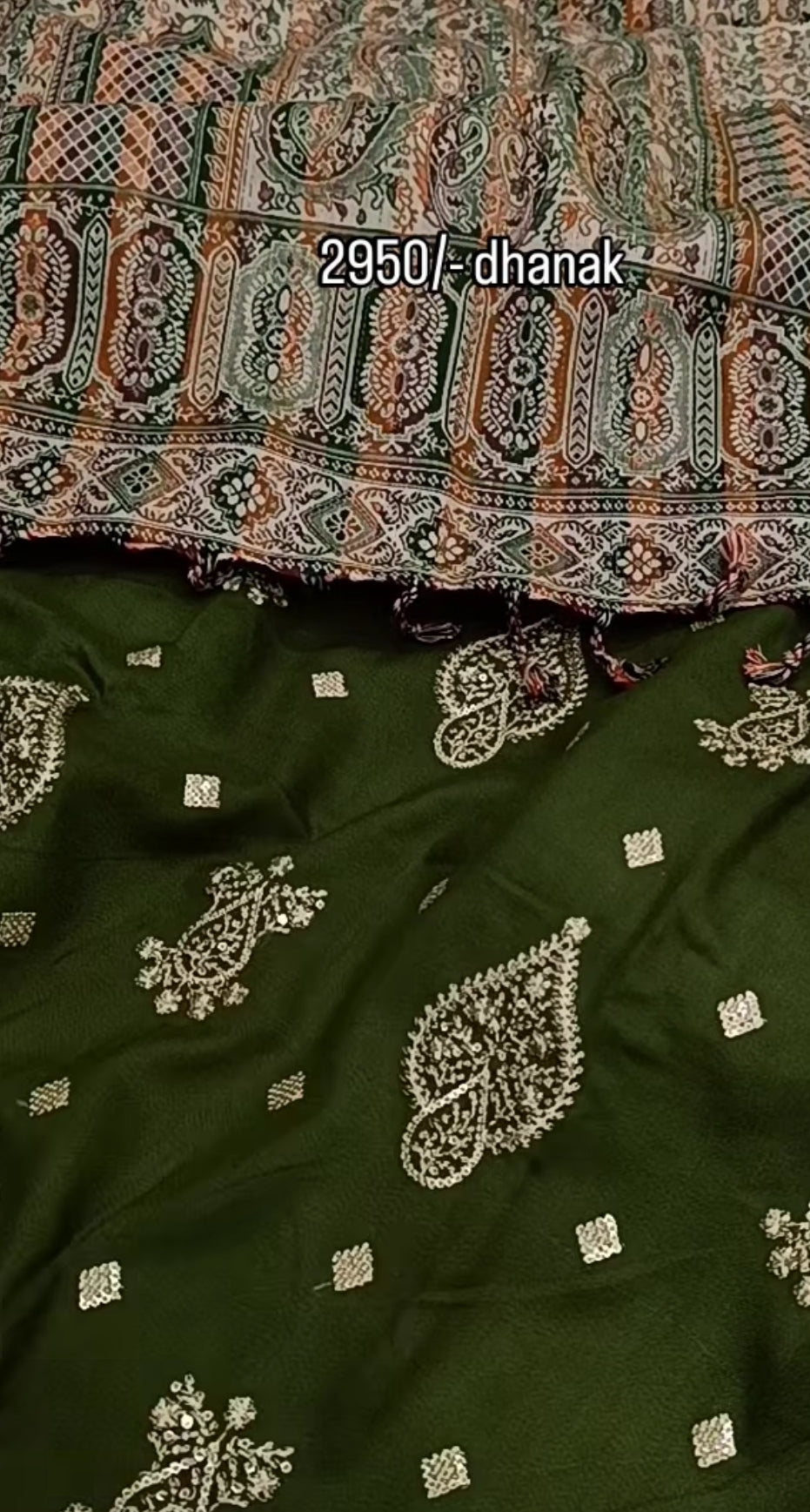 3pc ambiii Kashmiri mehndi dhankh