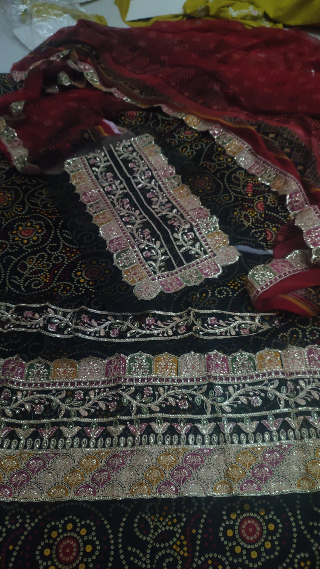 3pc chunri black sale