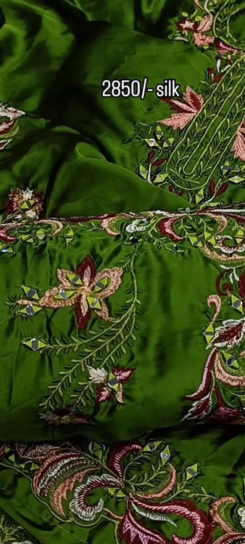 2pc parrot zeba mirror silk