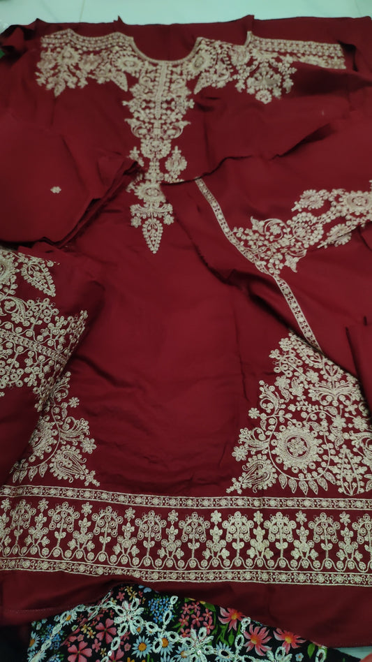 2pc mehroon heer dhankh